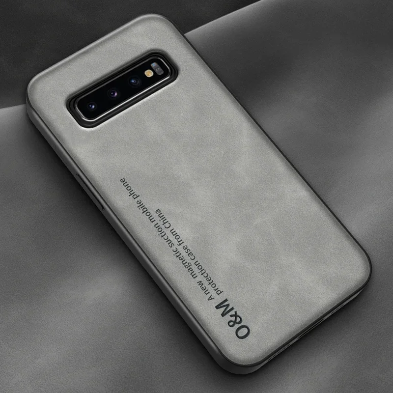 Deluxe Magnetic Leather Phone Case with Silicone Protection