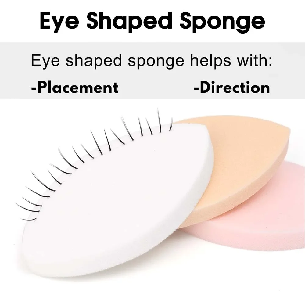 Eyelash Extension Eye Makeup Tools Makeup Tools 20pcs Beginner Lash Map Reusable Chart Wispy Lashes Practice Eye Shape Sponges Lash Extension Practice Mapping Makeup New