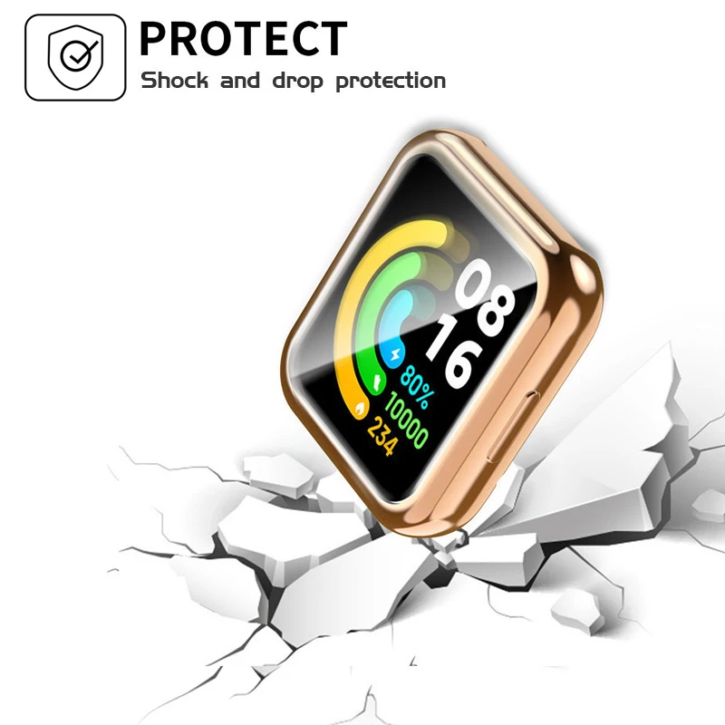 Premium Plating TPU Full Screen Protective Case for Xiaomi Mi Watch Lite 2 & Redmi Watch 2 Lite