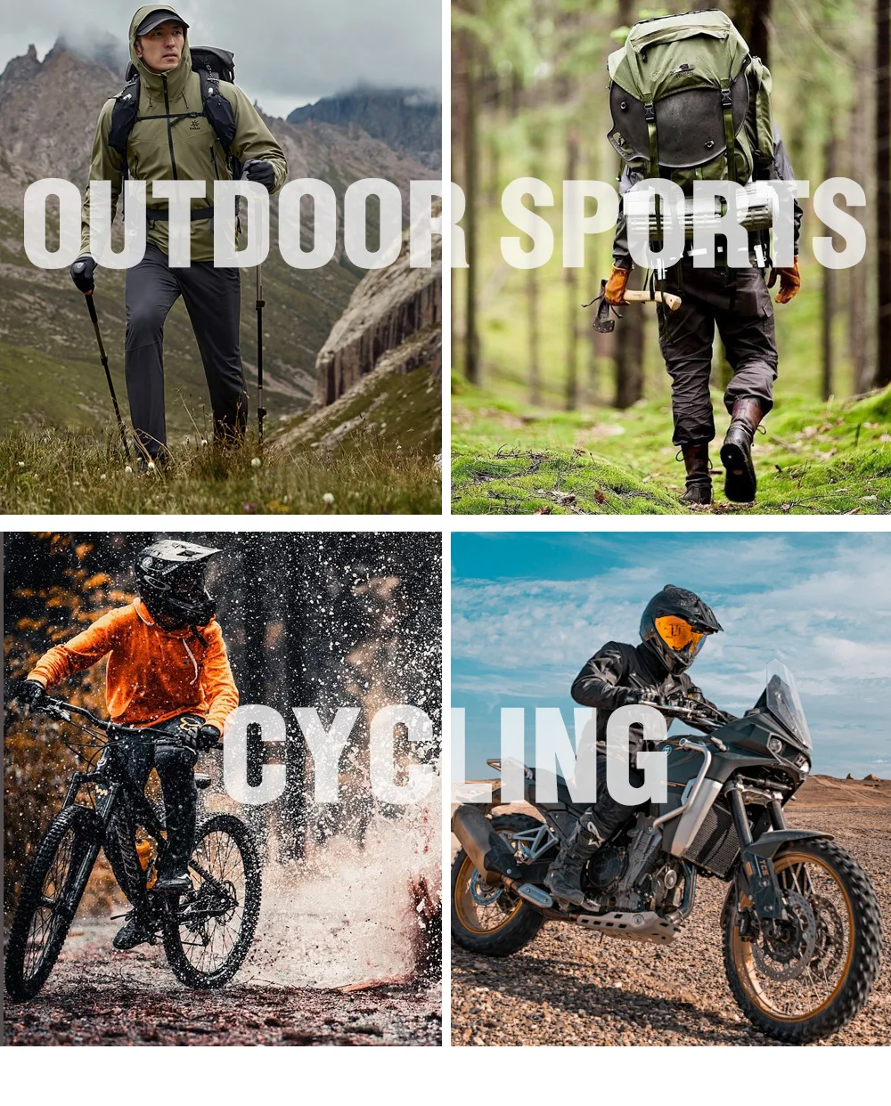 Men Cycling Pants Downhill Mountain Bike Trousers Off Road Cycling MTB Motocross Loose Trousers