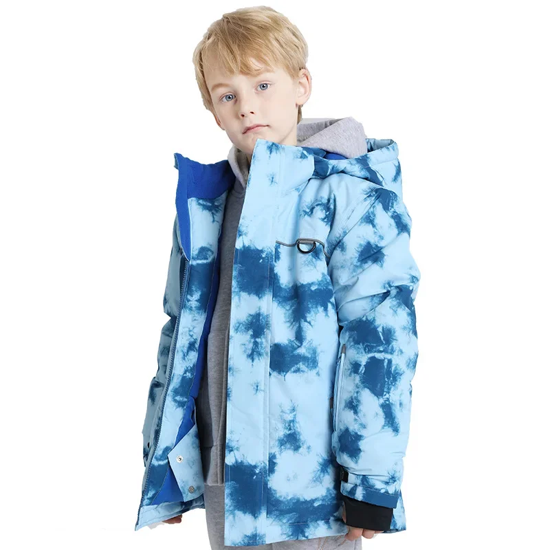 Winter Ski Jackets Children Waterproof Thickening Snowboarding Jackets Boys Thermal Coldproof Windproof Skiing Clothes Coats