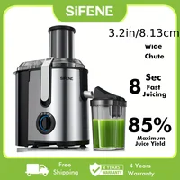 SiFENE Juicer Machine, 3.2" Big Mouth, 1000W Powerful Juicer Extractor Maker for Whole Fruits and Vegetables, BPA-Free Stainless 1