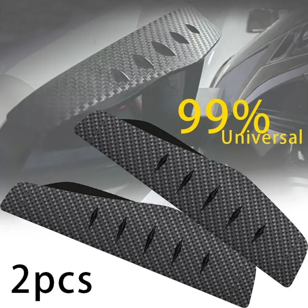Accessories Rain Guard Anti-reflective Carbon Fiber Car Sun Visor Car Rain Eyebrow Rearview Mirror Visor Cover 1pair