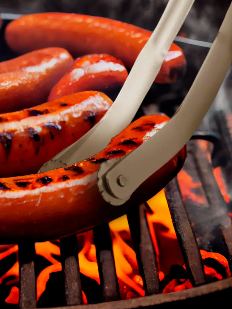BBQ 핫도그 뒤집기 플라이어 스몰 사이즈, 소시지 터닝 집게, 크로스보더, 휴대하기 쉽고 사용하기 편리함, 신제품