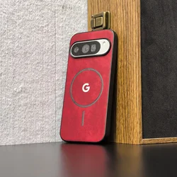 Elegant PU Leather Phone Case with Shockproof Protection - Luxury Edition - Google Pixel 8 Pro (Red)