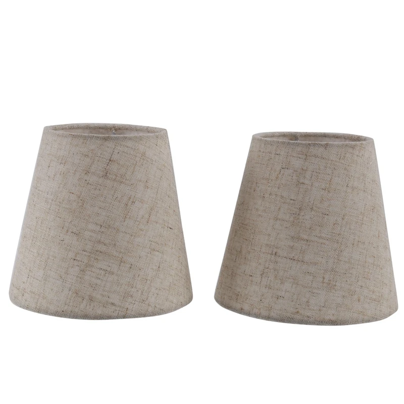 2Pcs Small Lamp Shade Cloth Lamp Cover Chandelier Lamp Dust Cover