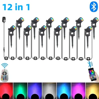 Smart Landscape Spotlight with Remote 1