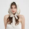 New Style High Quality Silk Hat Scarf Cap Double Layer Hat Sun Hat For Women Girl 1
