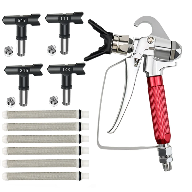 HighPressure3600PSIAirlessPaintSprayerGunwith4PcsSprayGun