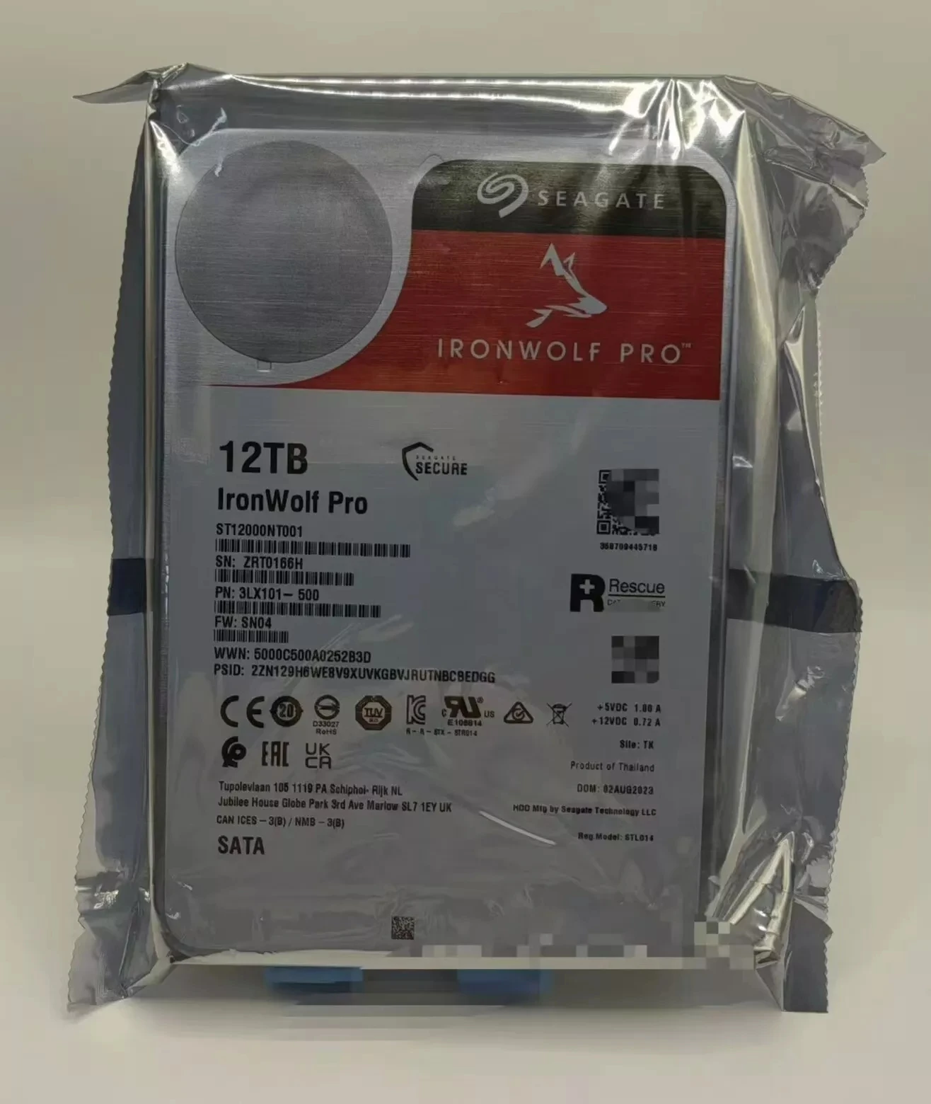 FOR Seagate IronWolf Pro ST12000NT001 Hard Drive 12TB 7200 RPM 256MB SATA 6Gb/s HDD,hard disk