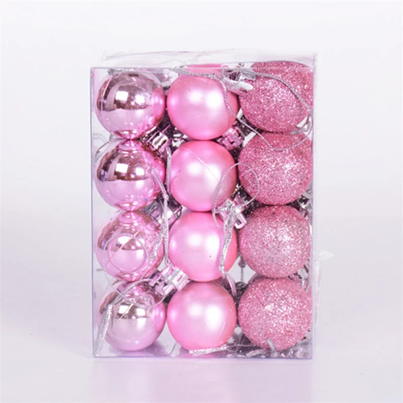 thumbnail image 1 of 9 piezas/caja de bolas de Navidad de 6 cm, adornos colgantes para árbol de Navidad, decoraciones navideñas para el hogar, regalo de Navidad y Año Nuevo 2025, 1 of 5