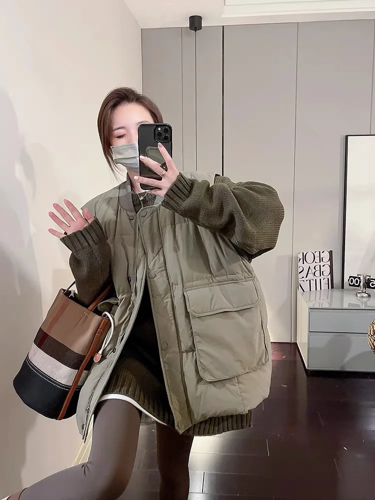 Winter Maternity Sleeveless Coats with Big Pockets Plus Size Pregnant Woman Vest Jackets Button Warm Padded Jacket Women Casual