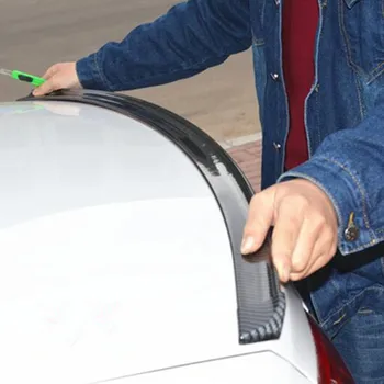 Universale 5D In Fibra di Carbonio Auto Spoiler FAI DA TE Styling Ala Per Audi BMW Toyota Honda KIA Hyundai Opel Tutti I Modelli di Veicoli