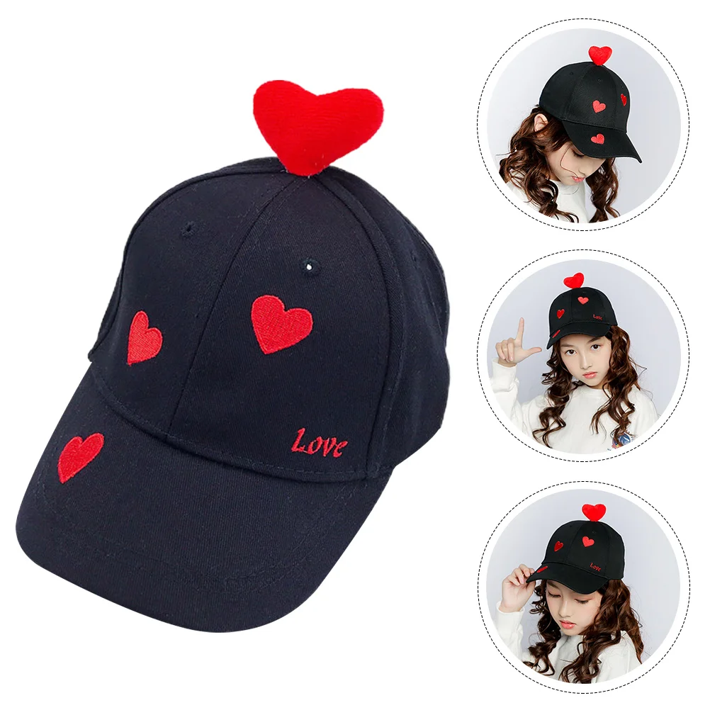 Boys Baseball Hats Children's Cap Peaked Cotton Kids Gift Sports Embroidery Love Pattern Baby spring summer baby baseball caps letter pattern children sun hat fashion kids boys girls peaked hats