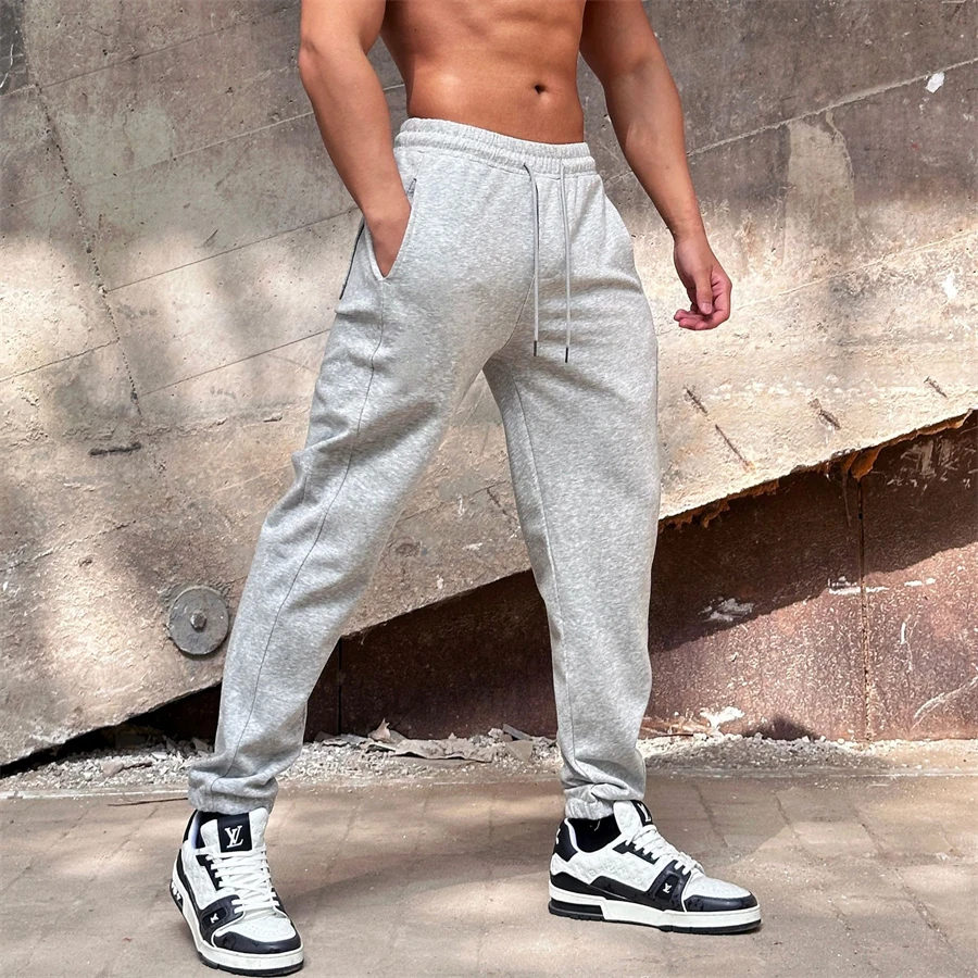 2023 New Autumn Men's Sweatpants Europe and The United States Long Sports Leisure Fitness Training Pants
