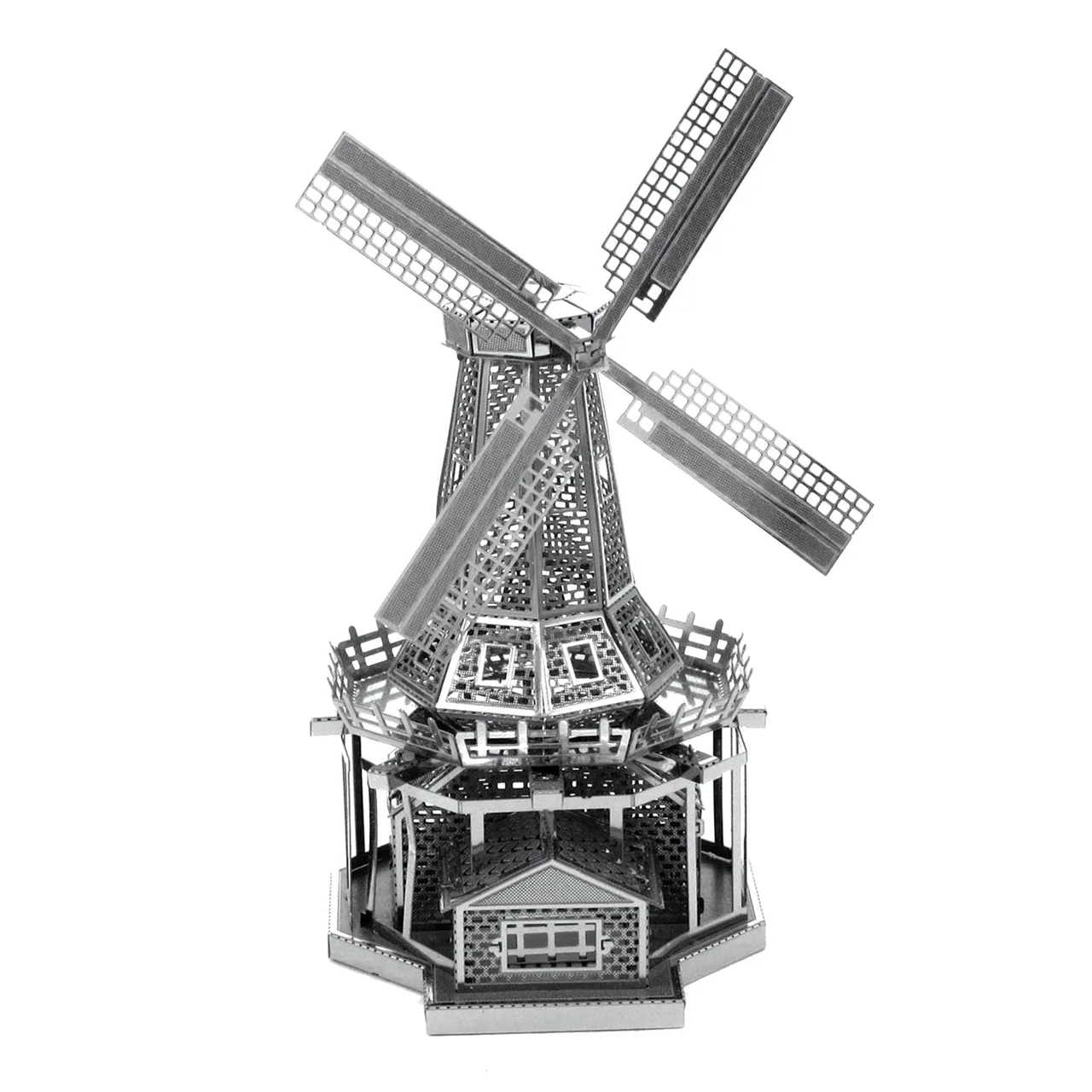 Dutch windmill 3D Metal Puzzle Eiffel Tower DIY Model Building Kit Adult Toys Birthday Gift 3