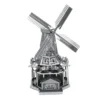 Dutch windmill 3D Metal Puzzle Eiffel Tower DIY Model Building Kit Adult Toys Birthday Gift 3