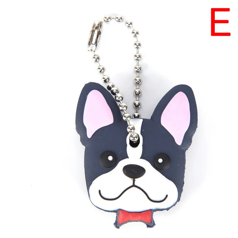10 stks Key Cover, Leuke Kat Gezichten Key Cap Sleutelhanger PVC Unisex Gift Sleutelhouder Voor Huissleutels Label Tags (Lichtgrijze Kat