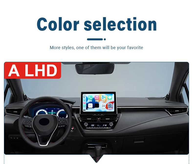 Auto-Armaturenbrett-Abdeckung, vermeiden Sie Licht-Pads, Anti-UV-Anti-Rutsch-Matten für Toyota Corolla E210 2019 2020 2021 2022 2023 2024 2025 Hybrid – Detail 4