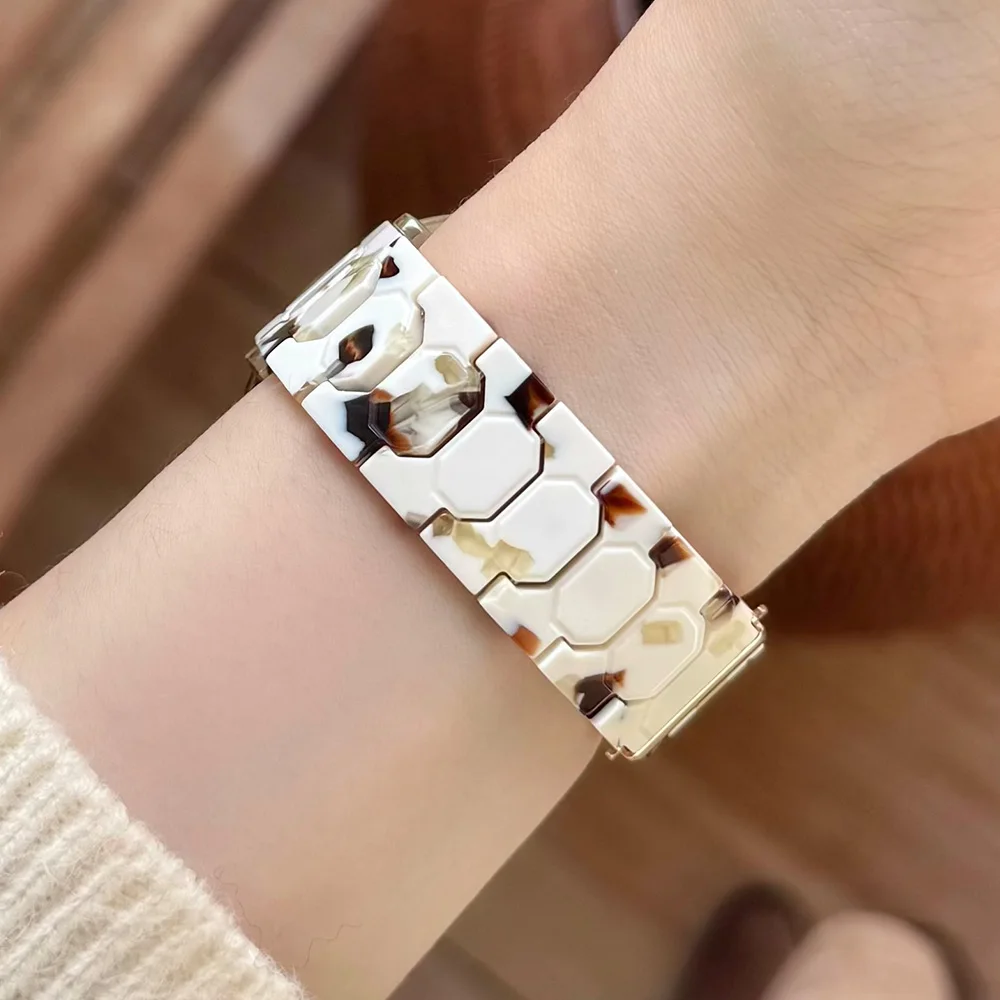 Lightweight 18mm Resin Watch Band - Elegant Wristband for Smaller Garmin Watches