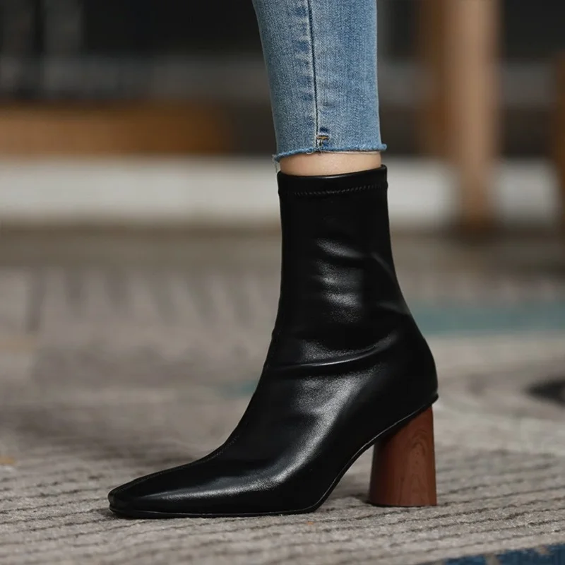 Ankle Boots Women's Shoes Stretch Fabric Zara Womens Ankle