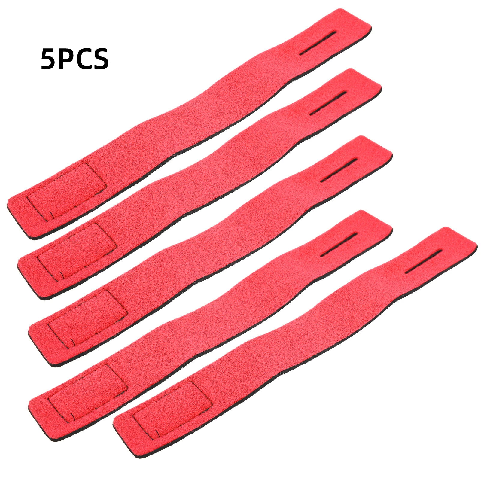 Fishing Rod Holder Fishing Rod Tie Holder Strap Outdoor Fishing Rod Carry Strap Neoprene Sling Elastic Adjustable Tackle Holder Hook Loop Tie