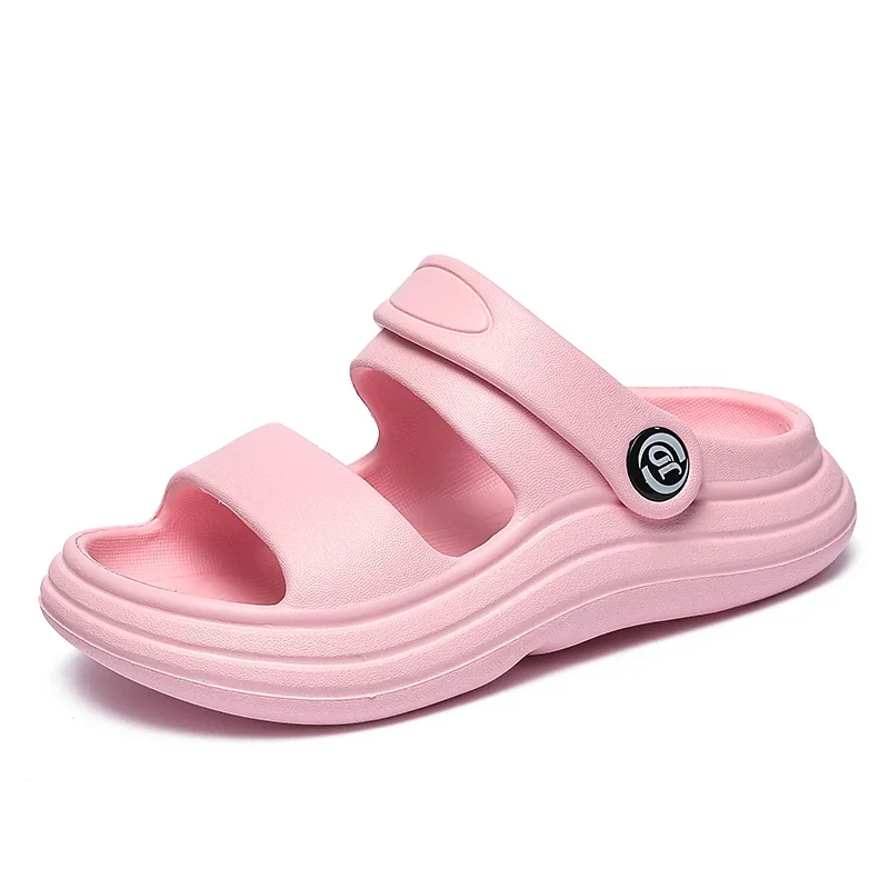 Kids Girls Clogs Summer Water Shoes Beach Platform Waterproof EVA Pink Sandal Breathable 2 To 8 Years Children Girls Sandals