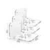 3pcs Wall Shelves, Acrylic Floating Shelves Small Clear Shelf Display Ledges Adhesive Hanging Shelves for Smart Speaker Action 2