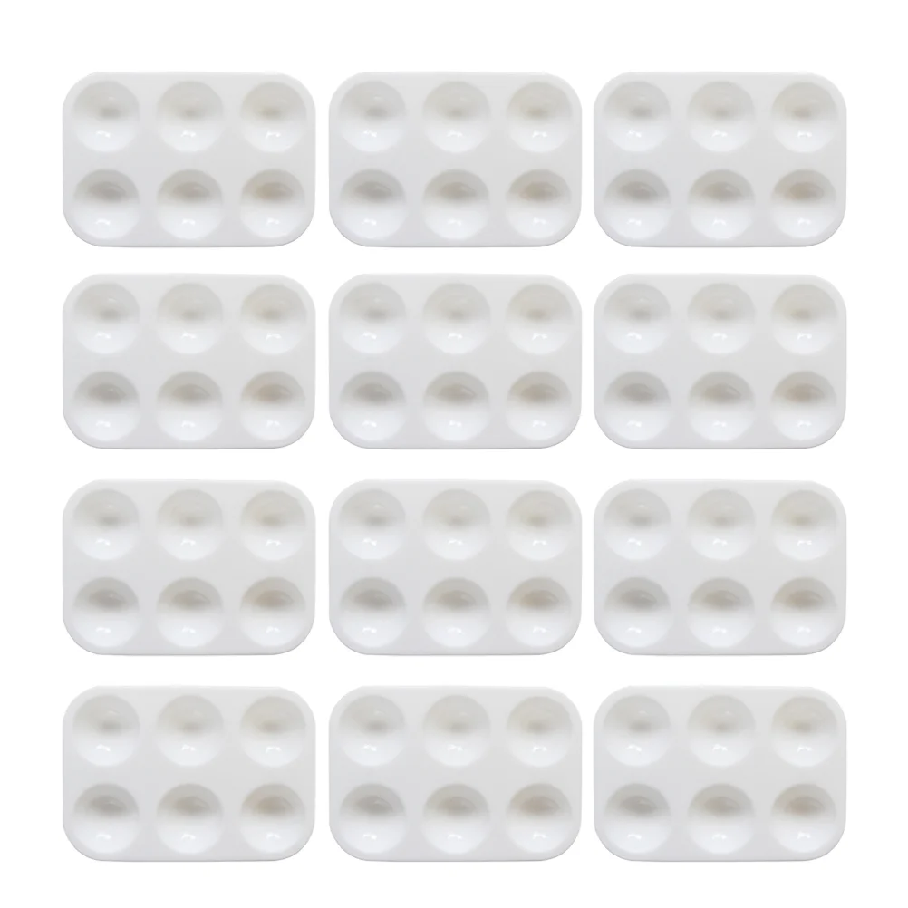 

20pcs Portable Painting Palettes Plastic Drawing Tray for DIY Craft Professional Painting