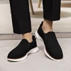 Breathable Mesh Sneakers for Men Ultralight Comfortable Casual Canvas Shoe Slip on and Soft Sole Walking Flats Loafer Size 46 6