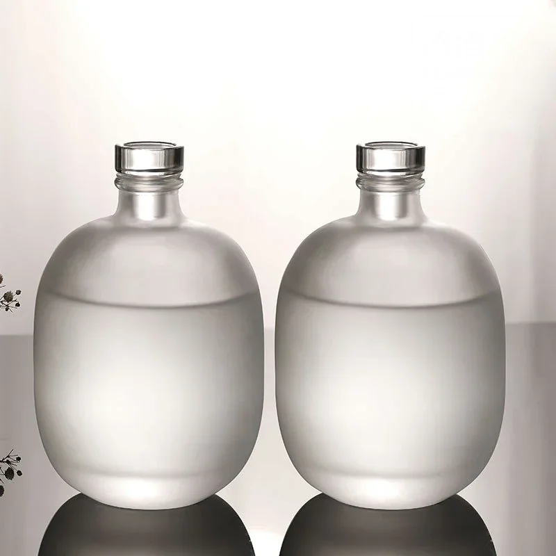 Clear/Matte classical party home lead-free glass bottle wine decanter barware whiskey decanter set wine aerator decanter