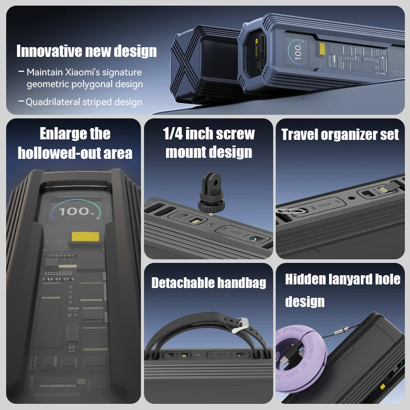 Silicone Case for Xiaomi Mi power bank 25000mAh 212W Explorer