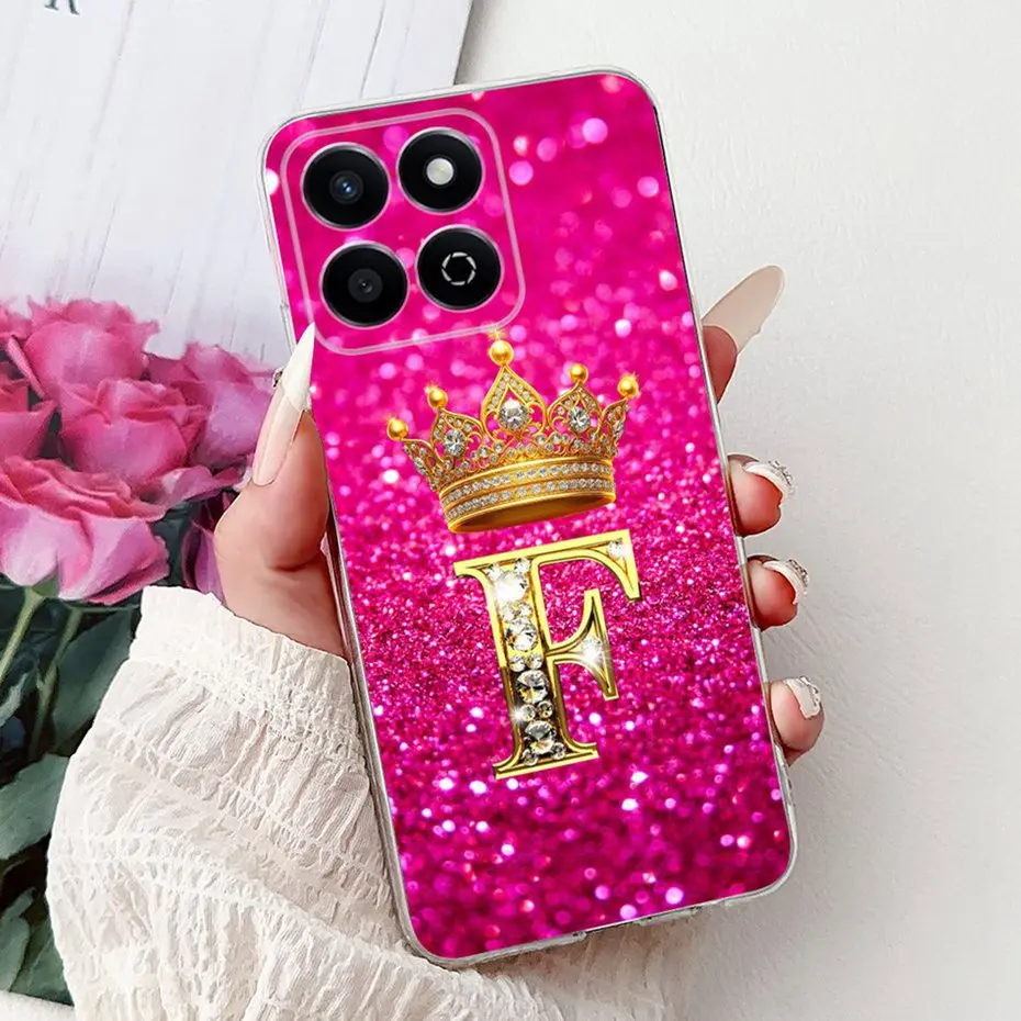 Fashion Letter Clear TPU Slim Soft Silicone Phone Case Bumper