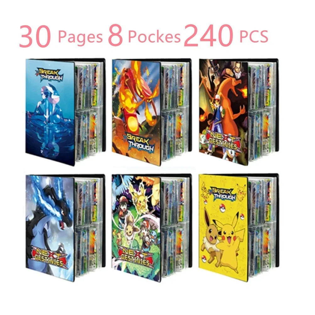 240Pcs Holder Album Collection Binder Pokemon Album Book Pokémon Holder