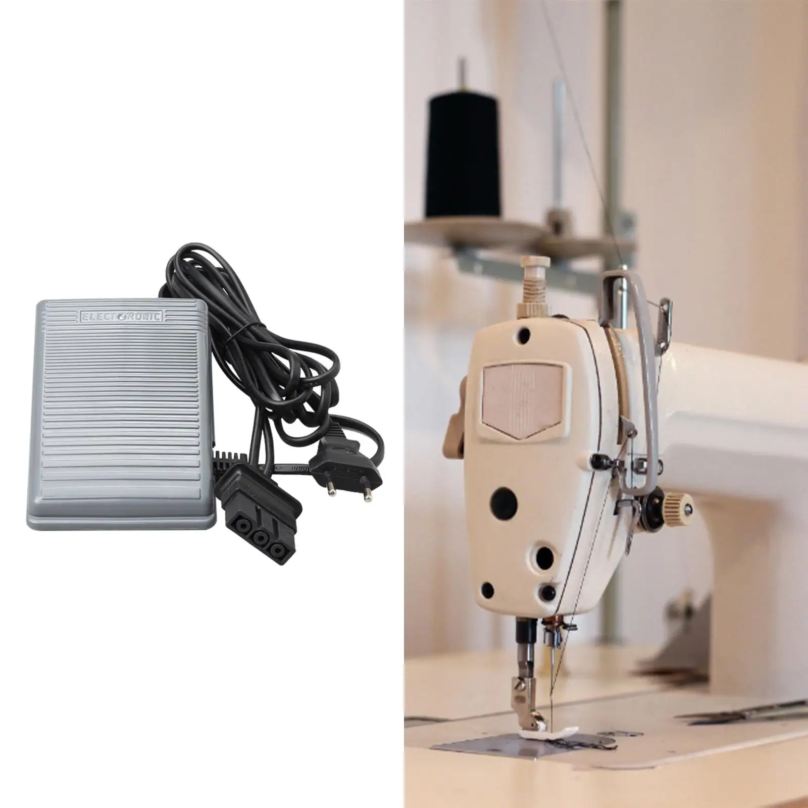 Foot Pedal W/ Cable Foot Switch Variable Speed for Brother Sewing Machine Repairing Parts