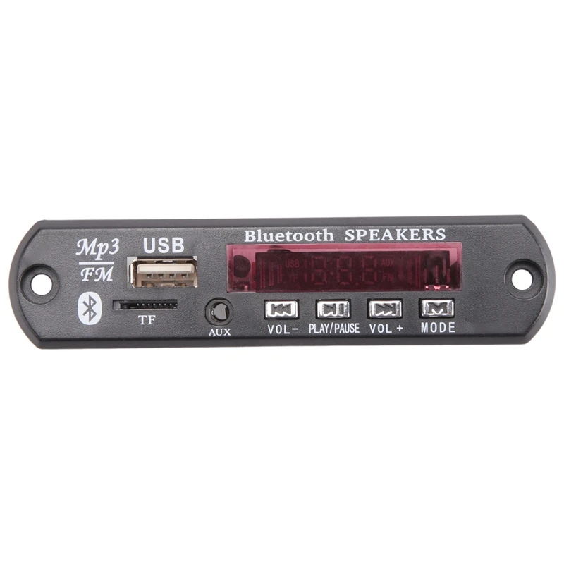 블루투스 5.0 MP3 디코더 보드, 자동차 FM 라디오 모듈, 지지대 TF USB AUX, 자동차 전화용, DC 5V, 12V