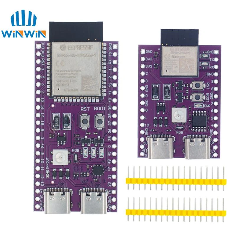 Esp32 / Esp32-c3 / Esp32-s3 Dual Type-c Development Board Core Board ...