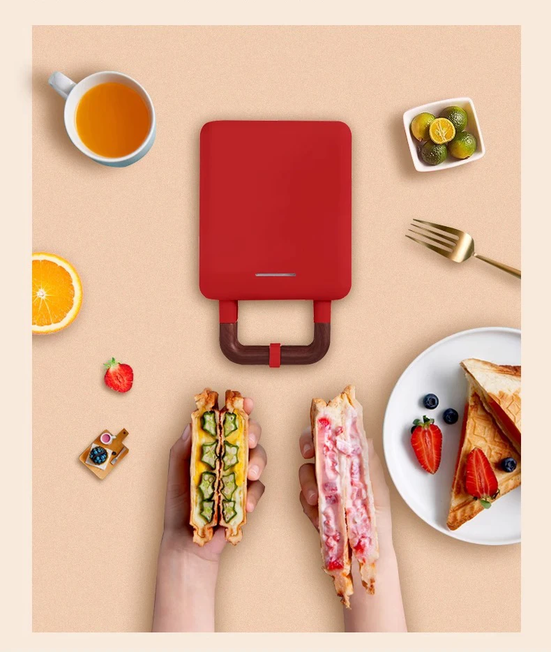 Description Picture 5 of itemDMWD Multifunctional Sandwich Machine Electric Frying Pan Breakfast Light Food Waffle Maker DIY Muffin Maker Oven Grill Toaster