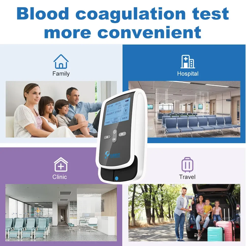 CE Approved Portable POCT Blood Coagulation Analyzer Handheld Rapid Test Prothrombin Time Detection Card