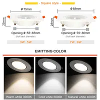 10Pcs LED Downlights 7W 9W Spot Lights 5W 12W 3W AC220V 110V COB Chip Recessed Ceiling Lamps For Home Illumination - Image 5