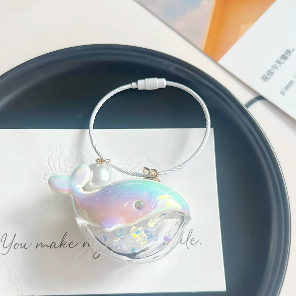 DALANE Stainless Steel Whale Keychain - Silver Or Gold Plated Fish Key Ring, Ocean Life Jewelry Gift - View #5