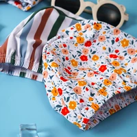 Kangobaby #My Soft Life# 2pcs Set Girls Swimsuit Cool Print Summer Baby Swimwear Beach Surfing 6