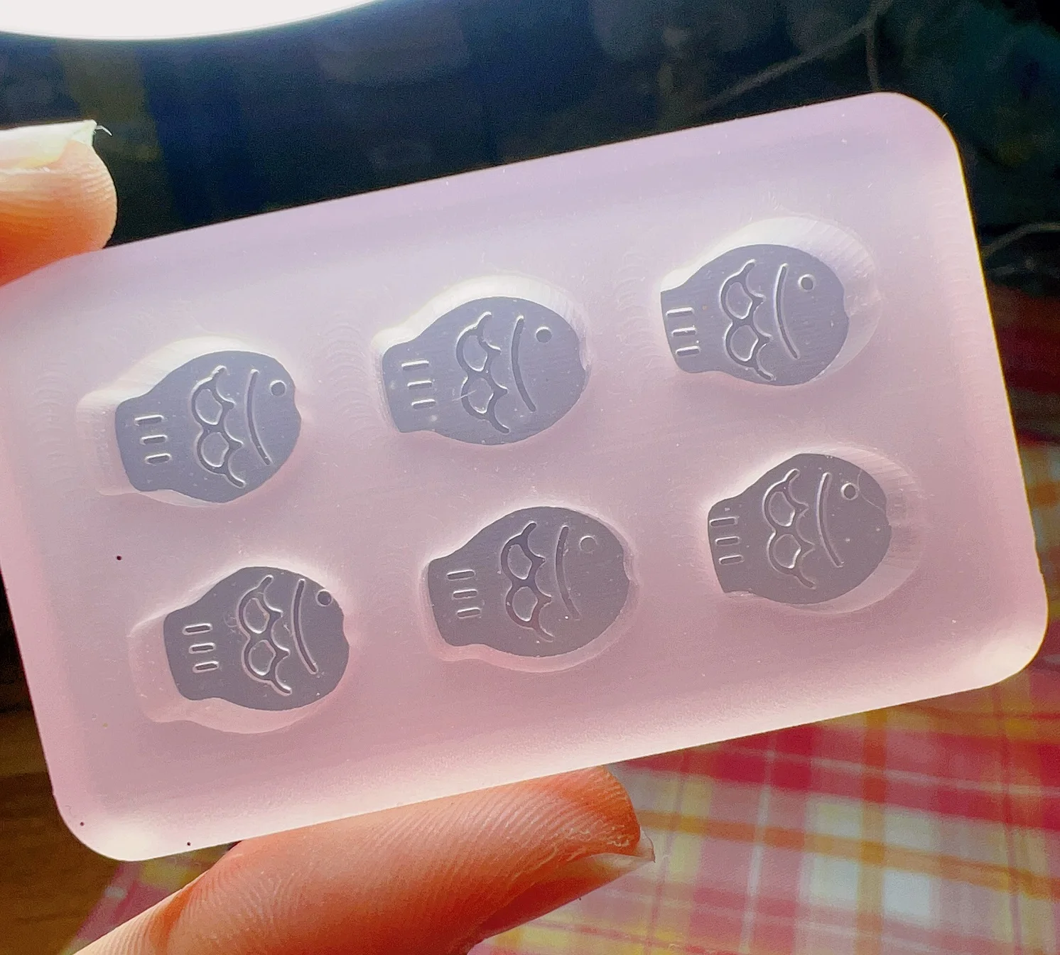 wsy-373 taiyaki silicone mold fish mold handmade replication mould DIY resin
