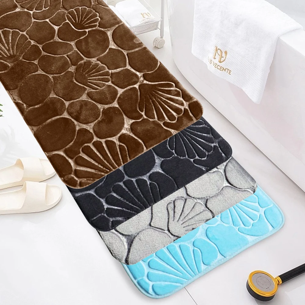 

Home Bath Mat Super Absorbent Bathroom Carpets Rugs Soft Floor Bedroom Toilet Floor Shower Rug Decor Soft Dries Quickly