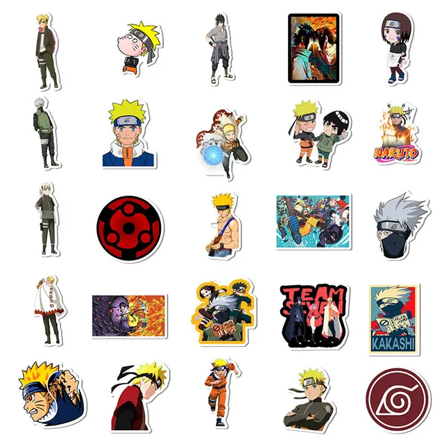 Naruto Uzumaki Sticker Pack  Anime Ninja Martial Arts Japanese
