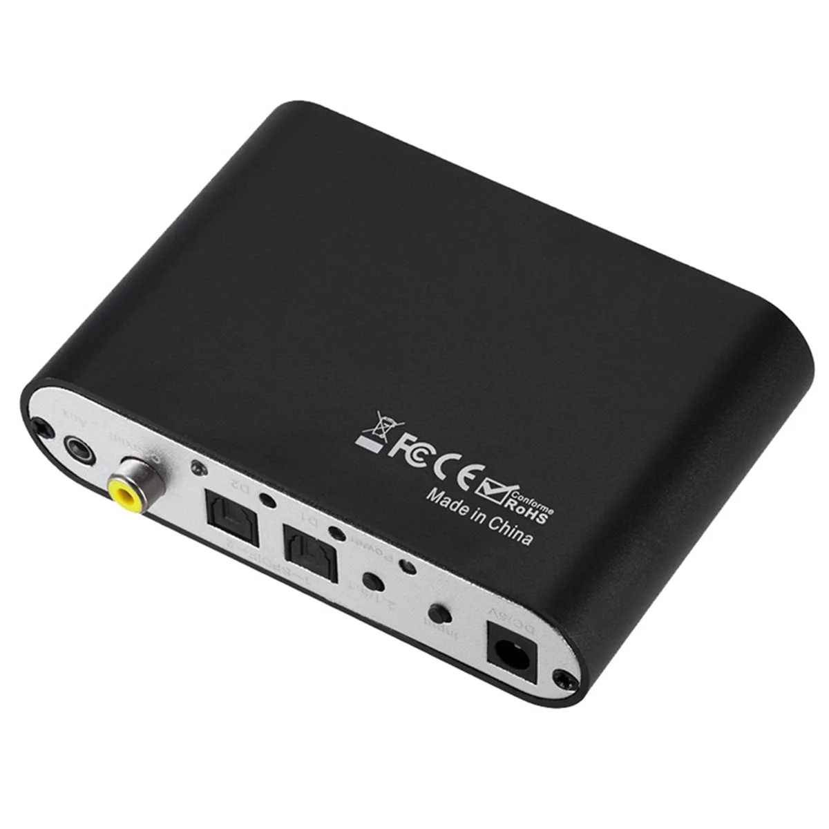 Y45A-Digital to Analog 5.1 Audio Decoder Amplifier+Fiber Optic Cable SPDIF Coaxial to RCA AC3 Optical Analog Converter for TV