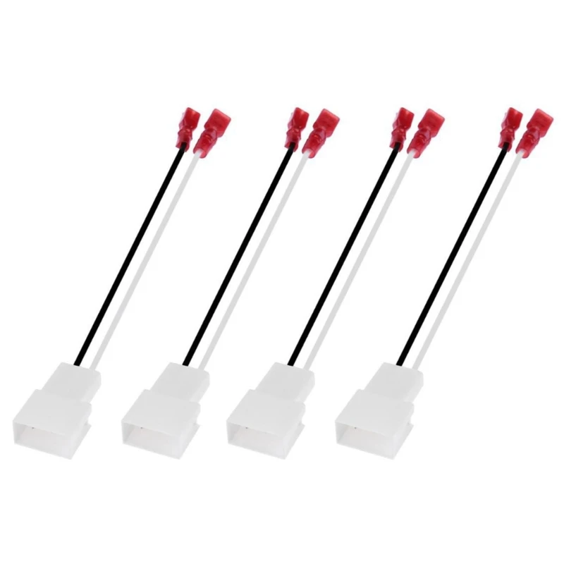 Audio Cable Car Wire Cable Adapter Audio Speaker Cable Car Stereo Accessories Audio Speaker Wiring Kit Electronic Wire Cable Electrical Wire Cable Car Amplifier Wiring Kit Wire Reducer Terminal Connector 4 PCS For Toyota Camry Corolla Speaker Wire Harness Connects Aftermarket to Adapter Plug Set Connector