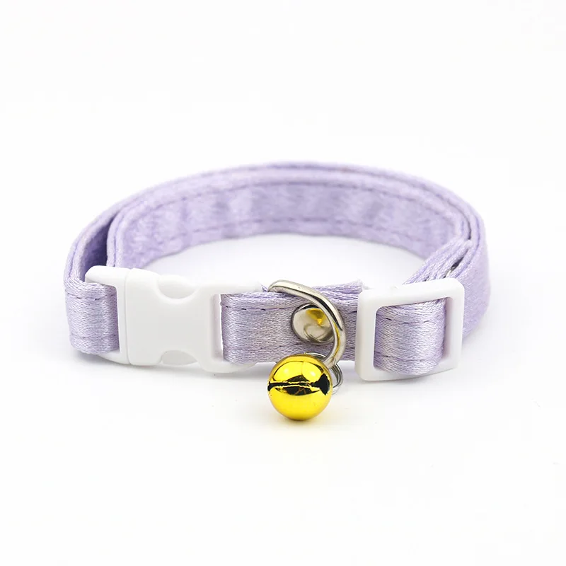 Cat Collar,Cotton Breakaway with Bell,Safety Buckle Wedding Cat Collar for Girl Boy Cats and Small Dogs,Adjustable Pet Supplies 5