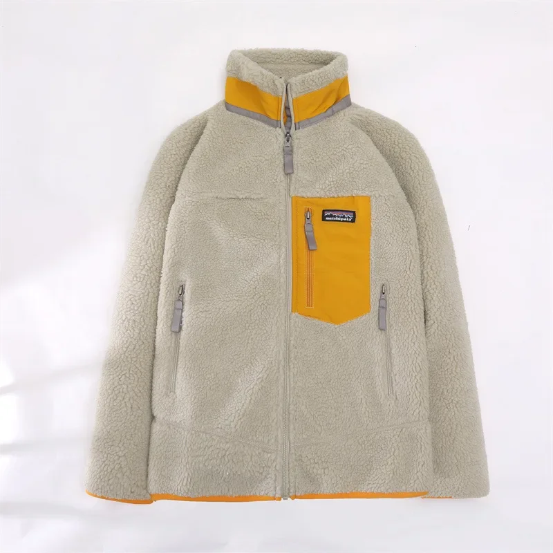 Prowow Winter Men's Outdoor Motorcycle Sweater Cashmere Jacket Men's Windproof Coldproof Warm and Comfortable