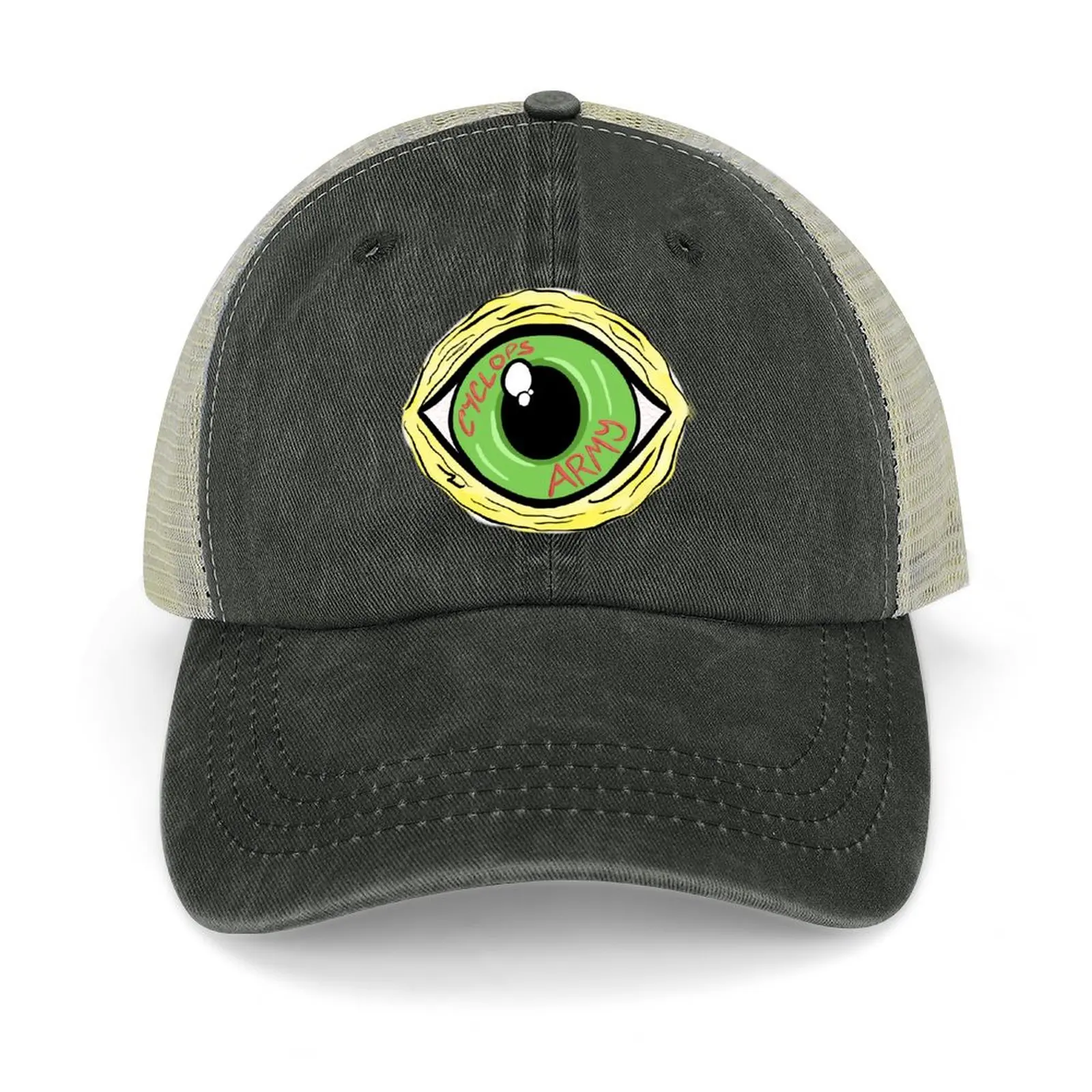 

Cyclops Army Eye Cowboy Hat hard hat Uv Protection Solar Hat |-F-| Caps For Men Women's